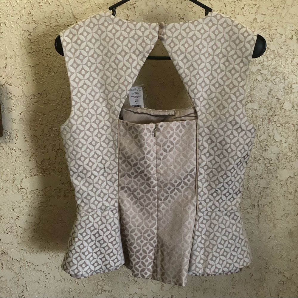 NWT White House Black Market Jacquard Bodice - Picture 4 of 11